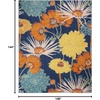 image:imageNourison Home Allur Yellow Multicolor 53 x 73 Area Rug  Easy Clean Non Shedding Bed Room Living Room Dining Room Kitchen 5 x 7Navy Multicolor