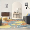 image:imageNourison Home Allur Yellow Multicolor 53 x 73 Area Rug  Easy Clean Non Shedding Bed Room Living Room Dining Room Kitchen 5 x 7Turquoise Multicolor
