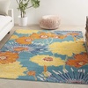 image:imageNourison Home Allur Yellow Multicolor 53 x 73 Area Rug  Easy Clean Non Shedding Bed Room Living Room Dining Room Kitchen 5 x 7Turquoise Multicolor