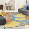 image:imageNourison Home Allur Yellow Multicolor 53 x 73 Area Rug  Easy Clean Non Shedding Bed Room Living Room Dining Room Kitchen 5 x 7Turquoise Multicolor