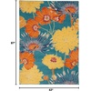 image:imageNourison Home Allur Yellow Multicolor 53 x 73 Area Rug  Easy Clean Non Shedding Bed Room Living Room Dining Room Kitchen 5 x 7Turquoise Multicolor