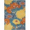 image:imageNourison Home Allur Yellow Multicolor 53 x 73 Area Rug  Easy Clean Non Shedding Bed Room Living Room Dining Room Kitchen 5 x 7Turquoise Multicolor
