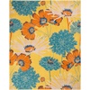 image:imageNourison Home Allur Yellow Multicolor 53 x 73 Area Rug  Easy Clean Non Shedding Bed Room Living Room Dining Room Kitchen 5 x 7Yellow Multicolor