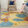 image:imageNourison Home Allur Yellow Multicolor 53 x 73 Area Rug  Easy Clean Non Shedding Bed Room Living Room Dining Room Kitchen 5 x 7Yellow Multicolor