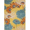 image:imageNourison Home Allur Yellow Multicolor 53 x 73 Area Rug  Easy Clean Non Shedding Bed Room Living Room Dining Room Kitchen 5 x 7Yellow Multicolor