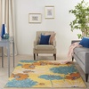 image:imageNourison Home Allur Yellow Multicolor 53 x 73 Area Rug  Easy Clean Non Shedding Bed Room Living Room Dining Room Kitchen 5 x 7Yellow Multicolor