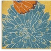 image:imageNourison Home Allur Yellow Multicolor 53 x 73 Area Rug  Easy Clean Non Shedding Bed Room Living Room Dining Room Kitchen 5 x 7Yellow Multicolor