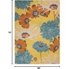 image:imageNourison Home Allur Yellow Multicolor 53 x 73 Area Rug  Easy Clean Non Shedding Bed Room Living Room Dining Room Kitchen 5 x 7Yellow Multicolor