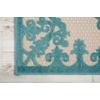 image:imageNourison Home Aloha Aqua 96 x 13 Area Rug  Easy Clean Non Shedding Bed Room Living Room Dining Room Kitchen 10 x 13Aqua