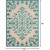 image:imageNourison Home Aloha Aqua 96 x 13 Area Rug  Easy Clean Non Shedding Bed Room Living Room Dining Room Kitchen 10 x 13Aqua