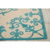 image:imageNourison Home Aloha Aqua 96 x 13 Area Rug  Easy Clean Non Shedding Bed Room Living Room Dining Room Kitchen 10 x 13Aqua