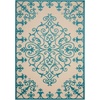 image:imageNourison Home Aloha Aqua 96 x 13 Area Rug  Easy Clean Non Shedding Bed Room Living Room Dining Room Kitchen 10 x 13Aqua