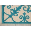 image:imageNourison Home Aloha Aqua 96 x 13 Area Rug  Easy Clean Non Shedding Bed Room Living Room Dining Room Kitchen 10 x 13Aqua