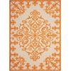 image:imageNourison Home Aloha Aqua 96 x 13 Area Rug  Easy Clean Non Shedding Bed Room Living Room Dining Room Kitchen 10 x 13Orange