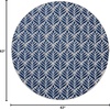 image:imageNourison Home Aloha Blue 53 x Round Area Rug  Easy Cleaning Non Shedding Bed Room Living Room Dining Room Kitchen 5 x Round