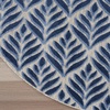 image:imageNourison Home Aloha Blue 53 x Round Area Rug  Easy Cleaning Non Shedding Bed Room Living Room Dining Room Kitchen 5 x Round