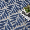 image:imageNourison Home Aloha Blue 53 x Round Area Rug  Easy Cleaning Non Shedding Bed Room Living Room Dining Room Kitchen 5 x Round