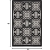 image:imageNourison Home Aloha Blue 9 x 12 Area Rug  Easy Clean Non Shedding Bed Room Living Room Dining Room Kitchen 9 x 12Black White
