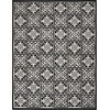 image:imageNourison Home Aloha Blue 9 x 12 Area Rug  Easy Clean Non Shedding Bed Room Living Room Dining Room Kitchen 9 x 12Black White