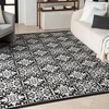 image:imageNourison Home Aloha Blue 9 x 12 Area Rug  Easy Clean Non Shedding Bed Room Living Room Dining Room Kitchen 9 x 12Black White