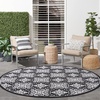image:imageNourison Home Aloha Blue 9 x 12 Area Rug  Easy Clean Non Shedding Bed Room Living Room Dining Room Kitchen 9 x 12Black White