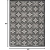 image:imageNourison Home Aloha Blue 9 x 12 Area Rug  Easy Clean Non Shedding Bed Room Living Room Dining Room Kitchen 9 x 12Black White