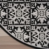 image:imageNourison Home Aloha Blue 9 x 12 Area Rug  Easy Clean Non Shedding Bed Room Living Room Dining Room Kitchen 9 x 12Black White