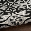 image:imageNourison Home Aloha Blue 9 x 12 Area Rug  Easy Clean Non Shedding Bed Room Living Room Dining Room Kitchen 9 x 12Black White