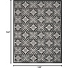 image:imageNourison Home Aloha Blue 9 x 12 Area Rug  Easy Clean Non Shedding Bed Room Living Room Dining Room Kitchen 9 x 12Black White
