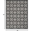 image:imageNourison Home Aloha Blue 9 x 12 Area Rug  Easy Clean Non Shedding Bed Room Living Room Dining Room Kitchen 9 x 12Black White