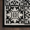 image:imageNourison Home Aloha Blue 9 x 12 Area Rug  Easy Clean Non Shedding Bed Room Living Room Dining Room Kitchen 9 x 12Black White