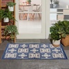image:imageNourison Home Aloha Blue 9 x 12 Area Rug  Easy Clean Non Shedding Bed Room Living Room Dining Room Kitchen 9 x 12Blue