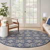 image:imageNourison Home Aloha Blue 9 x 12 Area Rug  Easy Clean Non Shedding Bed Room Living Room Dining Room Kitchen 9 x 12Blue