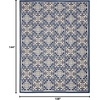 image:imageNourison Home Aloha Blue 9 x 12 Area Rug  Easy Clean Non Shedding Bed Room Living Room Dining Room Kitchen 9 x 12Blue