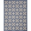image:imageNourison Home Aloha Blue 9 x 12 Area Rug  Easy Clean Non Shedding Bed Room Living Room Dining Room Kitchen 9 x 12Blue