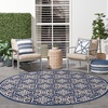 image:imageNourison Home Aloha Blue 9 x 12 Area Rug  Easy Clean Non Shedding Bed Room Living Room Dining Room Kitchen 9 x 12Blue