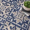 image:imageNourison Home Aloha Blue 9 x 12 Area Rug  Easy Clean Non Shedding Bed Room Living Room Dining Room Kitchen 9 x 12Blue