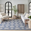 image:imageNourison Home Aloha Blue 9 x 12 Area Rug  Easy Clean Non Shedding Bed Room Living Room Dining Room Kitchen 9 x 12Blue