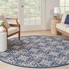 image:imageNourison Home Aloha Blue 9 x 12 Area Rug  Easy Clean Non Shedding Bed Room Living Room Dining Room Kitchen 9 x 12Blue