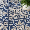 image:imageNourison Home Aloha Blue 9 x 12 Area Rug  Easy Clean Non Shedding Bed Room Living Room Dining Room Kitchen 9 x 12Blue