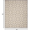 image:imageNourison Home Aloha Blue 9 x 12 Area Rug  Easy Clean Non Shedding Bed Room Living Room Dining Room Kitchen 9 x 12Ivory Grey