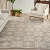 image:imageNourison Home Aloha Blue 9 x 12 Area Rug  Easy Clean Non Shedding Bed Room Living Room Dining Room Kitchen 9 x 12Ivory Grey