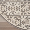 image:imageNourison Home Aloha Blue 9 x 12 Area Rug  Easy Clean Non Shedding Bed Room Living Room Dining Room Kitchen 9 x 12Ivory Grey