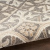 image:imageNourison Home Aloha Blue 9 x 12 Area Rug  Easy Clean Non Shedding Bed Room Living Room Dining Room Kitchen 9 x 12Ivory Grey