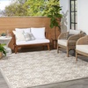 image:imageNourison Home Aloha Blue 9 x 12 Area Rug  Easy Clean Non Shedding Bed Room Living Room Dining Room Kitchen 9 x 12Ivory Grey
