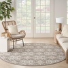 image:imageNourison Home Aloha Blue 9 x 12 Area Rug  Easy Clean Non Shedding Bed Room Living Room Dining Room Kitchen 9 x 12Ivory Grey
