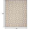 image:imageNourison Home Aloha Blue 9 x 12 Area Rug  Easy Clean Non Shedding Bed Room Living Room Dining Room Kitchen 9 x 12Ivory Grey