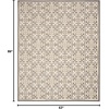 image:imageNourison Home Aloha Blue 9 x 12 Area Rug  Easy Clean Non Shedding Bed Room Living Room Dining Room Kitchen 9 x 12Ivory Grey