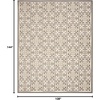 image:imageNourison Home Aloha Blue 9 x 12 Area Rug  Easy Clean Non Shedding Bed Room Living Room Dining Room Kitchen 9 x 12Ivory Grey