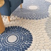 image:imageNourison Home Aloha Blue Grey 36 x 56 Area Rug  Easy Clean Non Shedding Bed Room Living Room Dining Room Kitchen 4 x 6BlueGrey